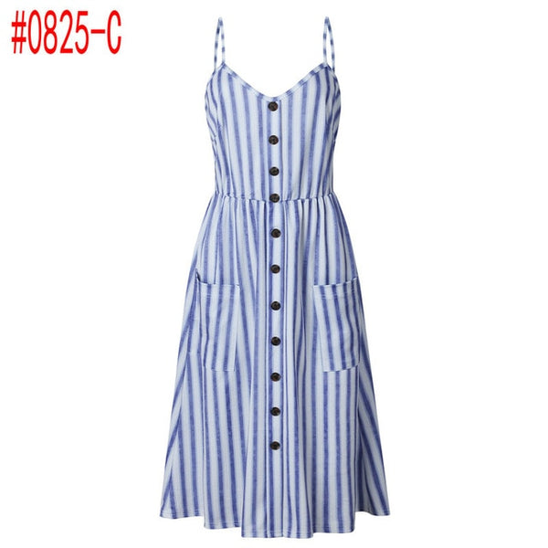 Boho Beach Dress Sleeveless High Waist Casual Print Women Dress Slim Elegant Women Clothes Summer 2019 Sexy Club Dresses Vestido