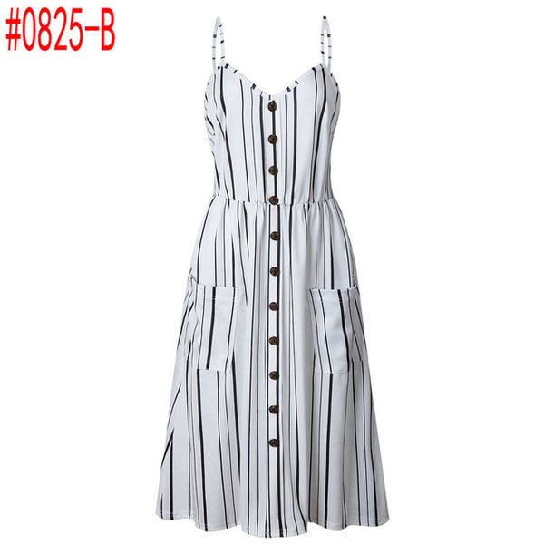 Boho Beach Dress Sleeveless High Waist Casual Print Women Dress Slim Elegant Women Clothes Summer 2019 Sexy Club Dresses Vestido